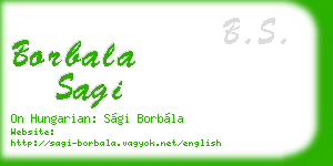 borbala sagi business card